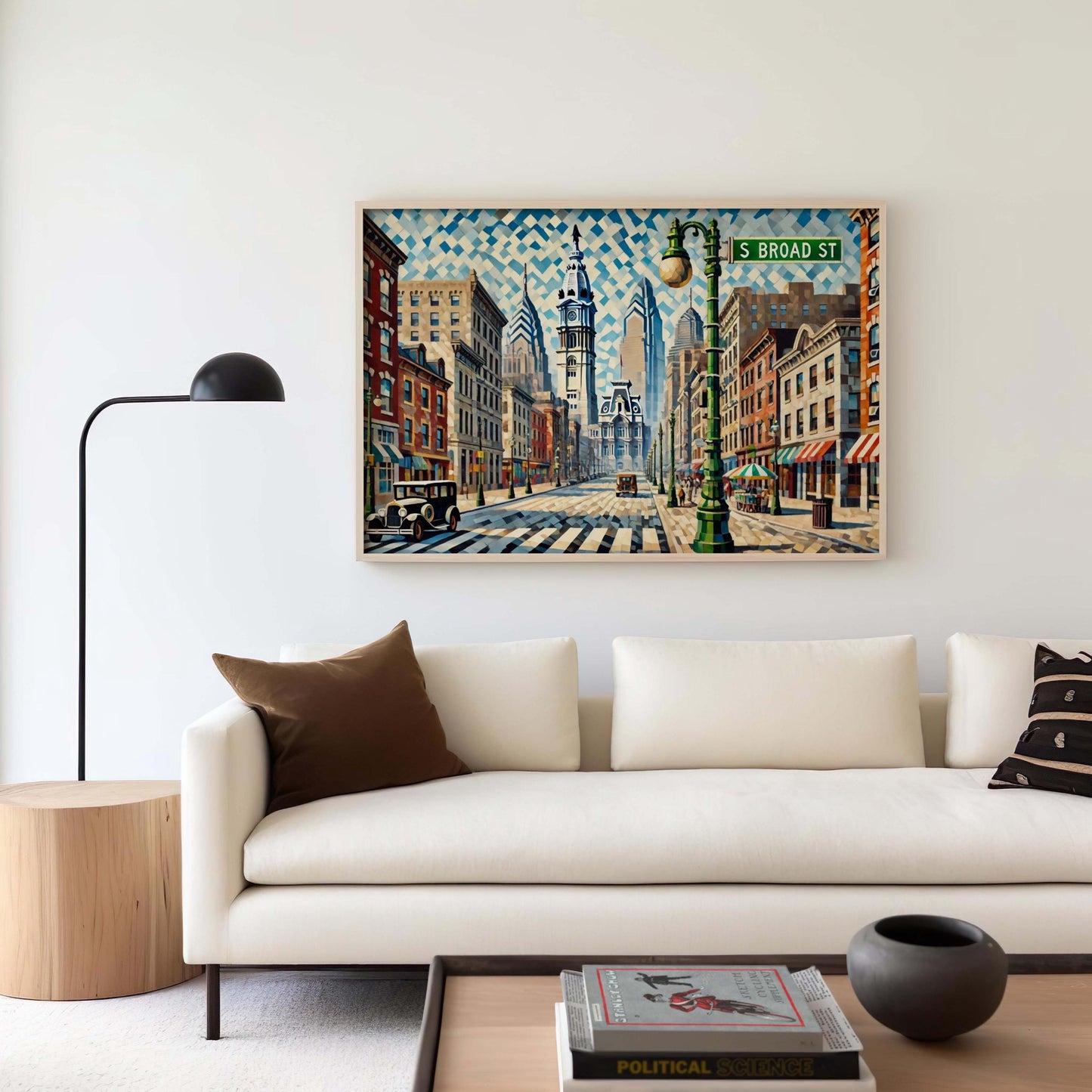 South Broad Street Artwork Poster, Philadelphia Wall Art, Philly Gift, Pennsylvania Souvenir, Urban Home Decor, House Artwork Print