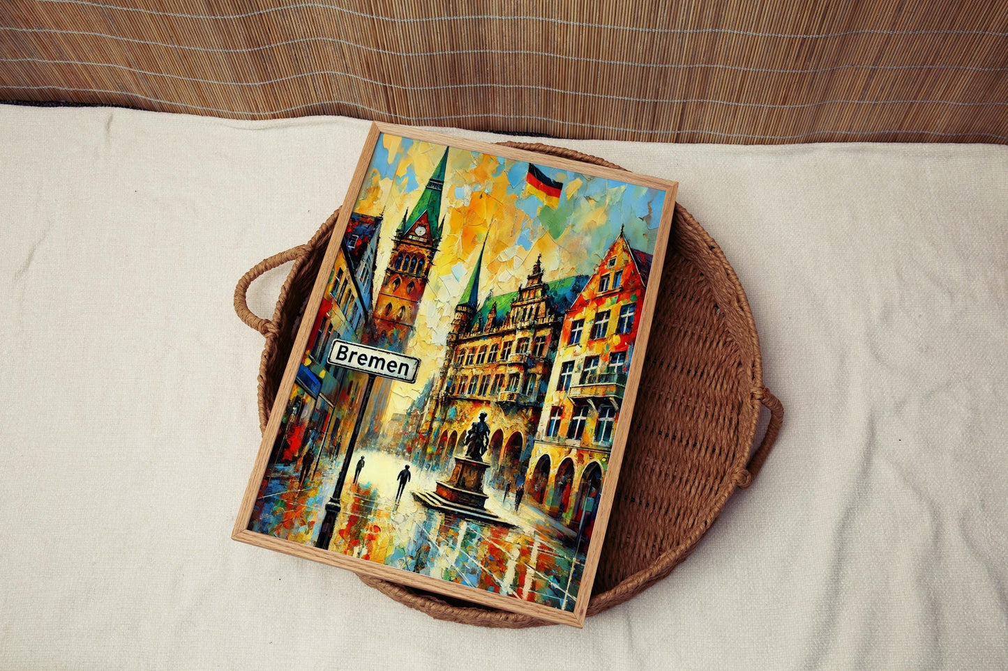Bremen Art Print - Germany City Wall Art, Travel Poster, European Home Decor, Housewarming Gift, Bremen Travel Print, German Artwork