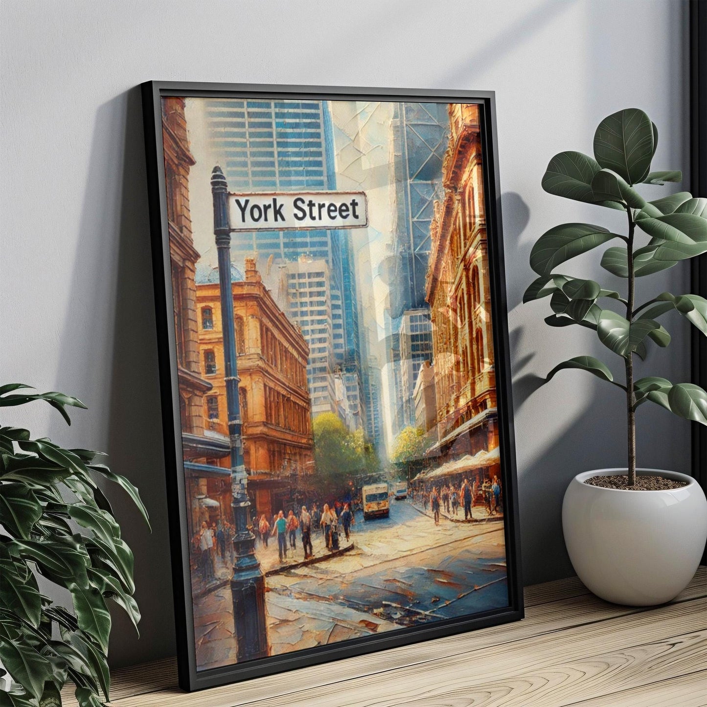 Sydney York Street Wall Art Print - Travel Poster & Australian Souvenir, Housewarming Gift, Unique Sydney Art Decor