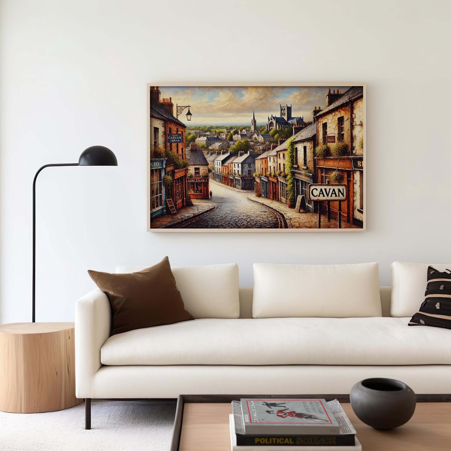 Cavan Art Wall Print - Ireland Travel Poster, City Map Decor, Housewarming Gift, European Artwork, Cavan Ireland Home Decor