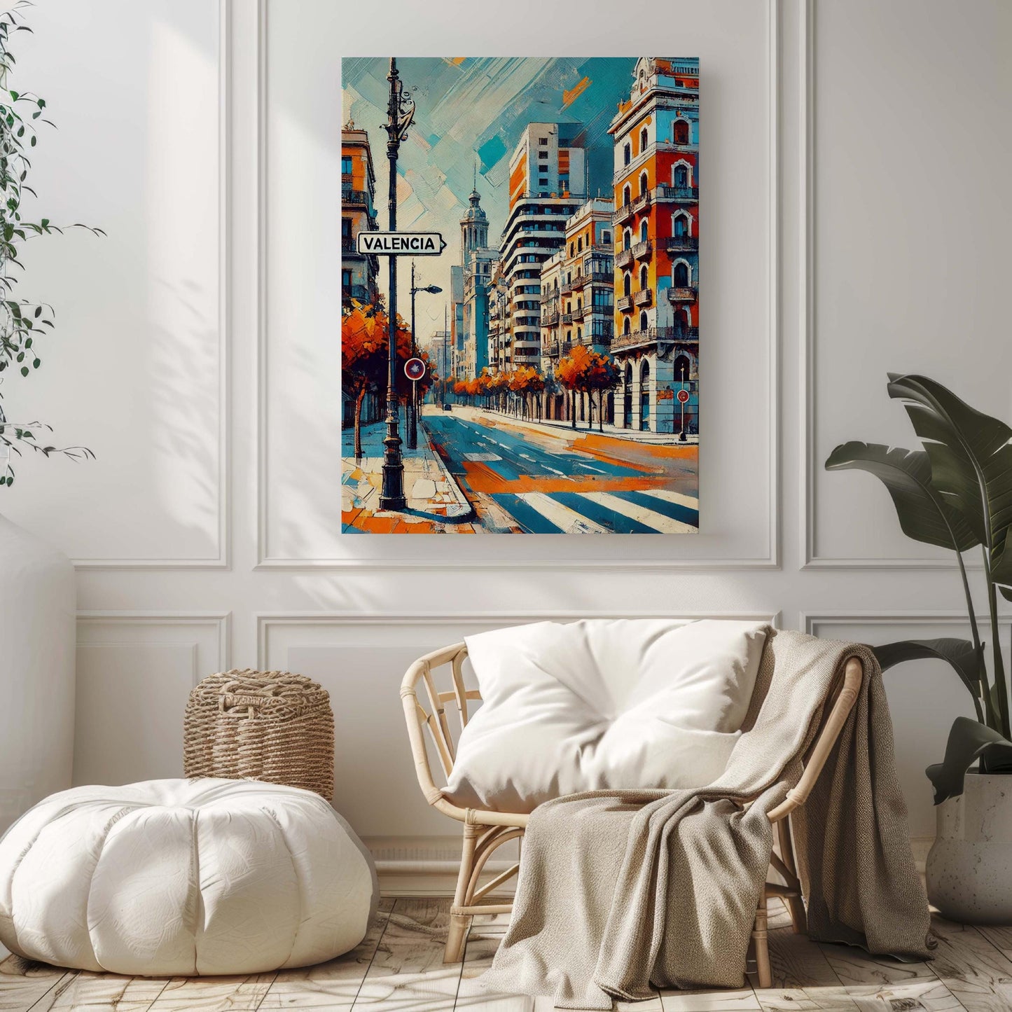 Valencia Art Print - Spain City Travel Poster, European Wall Decor, Housewarming Gift, Modern Valencia Wall Art for Home & Office