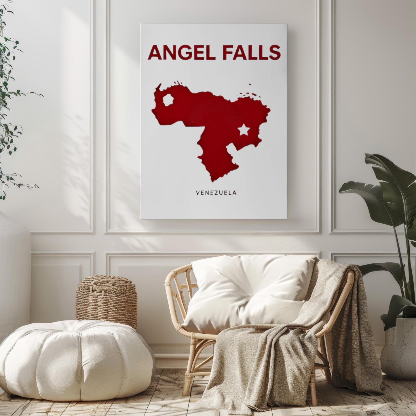 Venezuela Angel Falls Wall Art Print – Travel Poster, Home Decor, Venezuela Gift, Housewarming & Adventure Artwork