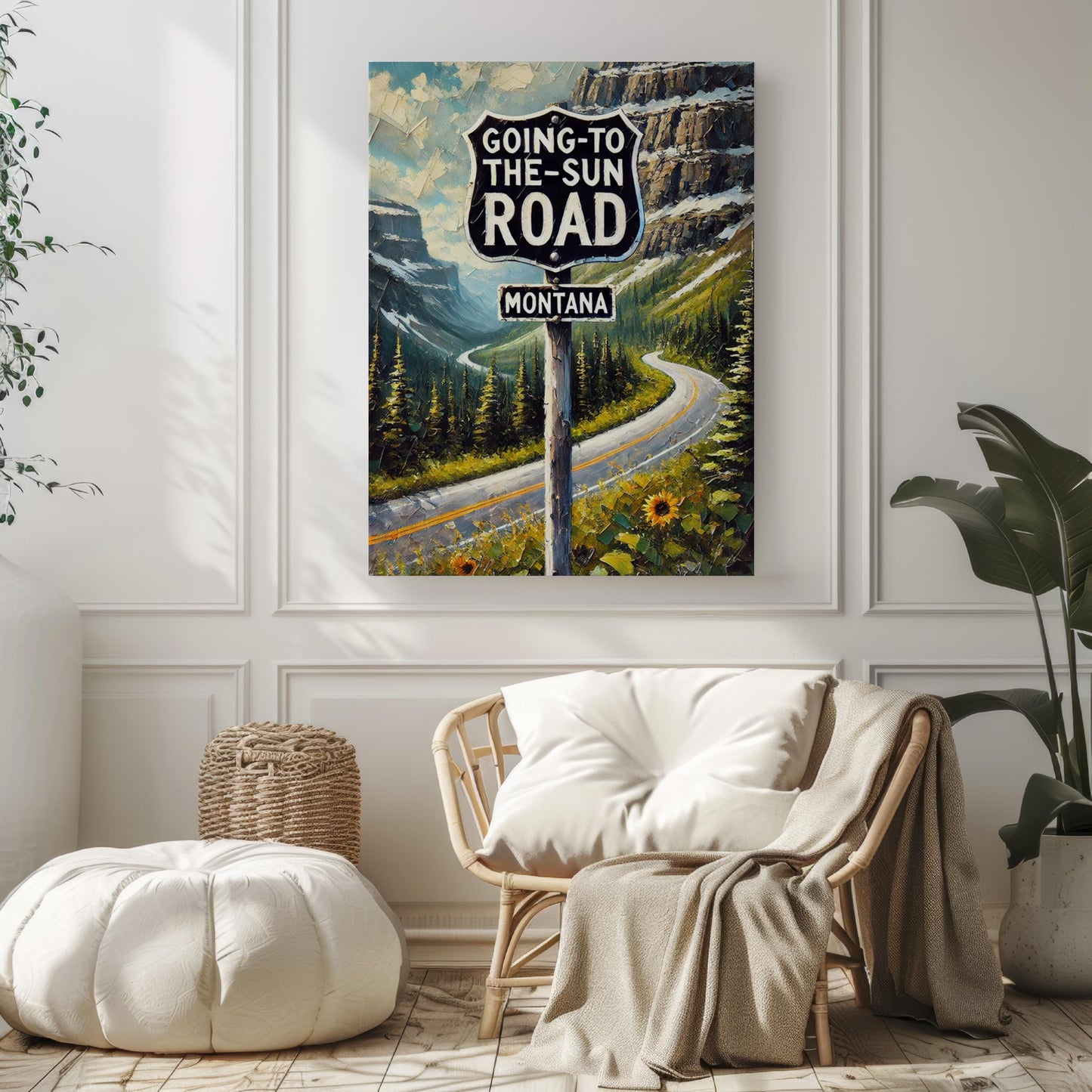Going to the Sun Road Wall Art, Glacier National Park Print, Montana Art, “City” Gift, Travel Souvenir, Travel Poster, “State” Art