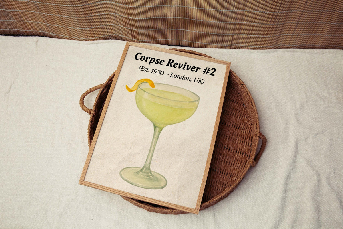 Corpse Reviver #2 Cocktail Wall Art