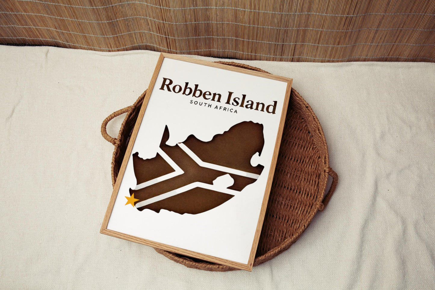 South Africa Robben Island Wall Art Print - Travel Home Decor, South Africa Gift, Housewarming & Wall Artwork