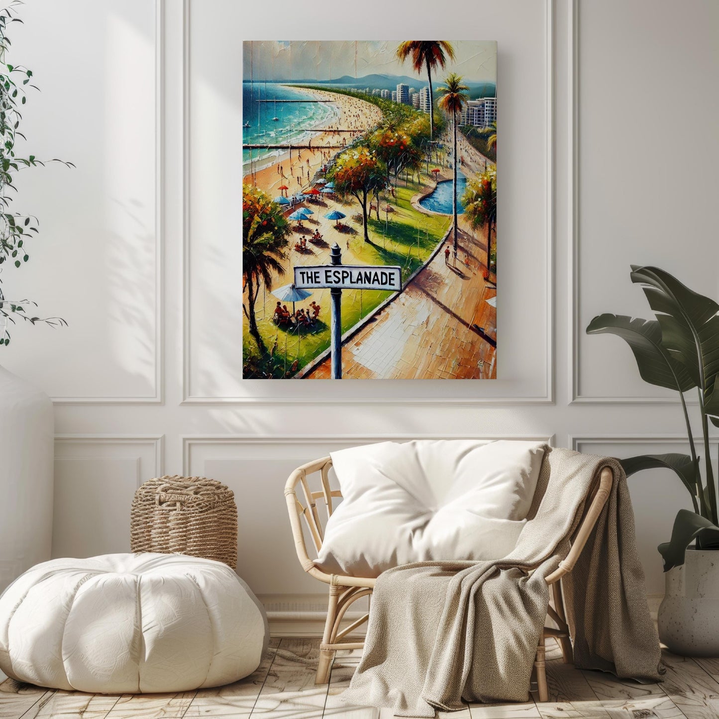 Melbourne Esplanade Wall Art Print – Travel Poster, Australia Gift, Housewarming Decor, Melbourne Home Art, Travel Print