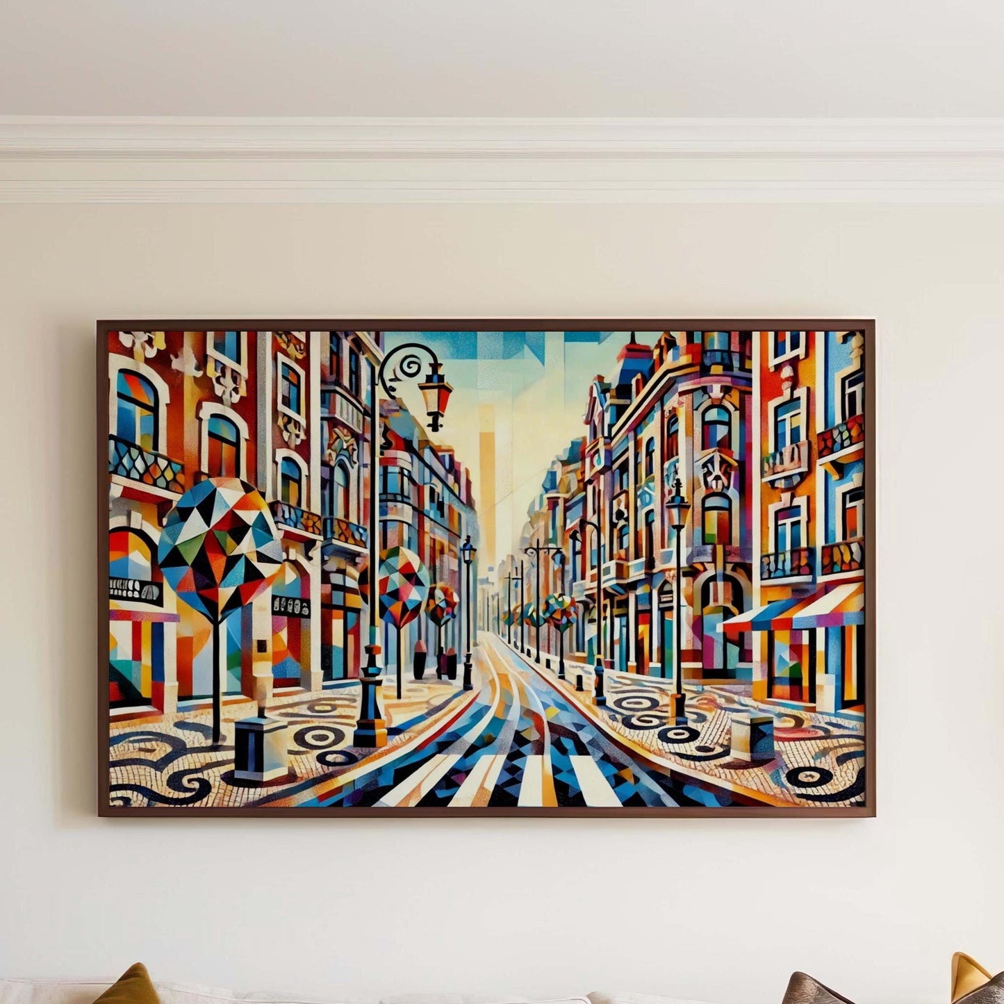 Avenida da Liberdade Wall Art Lisbon Print Portugal Travel Poster Housewarming Gift Portugal Artwork Wall Decor