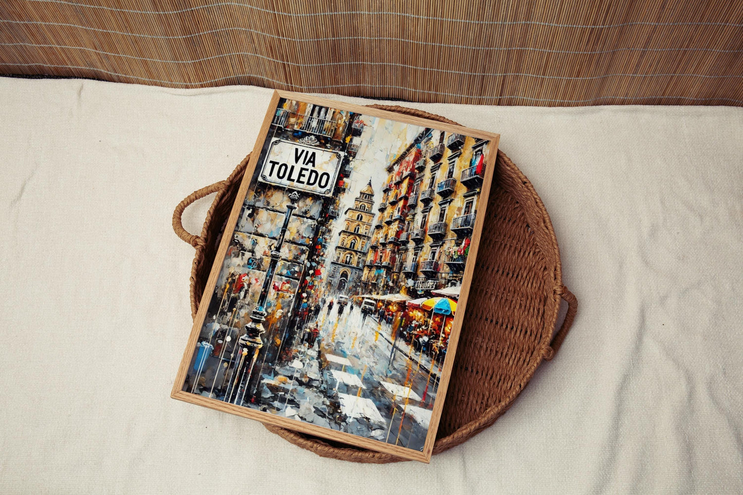 Via Toledo Wall Art, Naples Italy Print, Cityscape Travel Poster, Italy Souvenir, Home Decor Gift, Vibrant Street Scene, Personalized Gift
