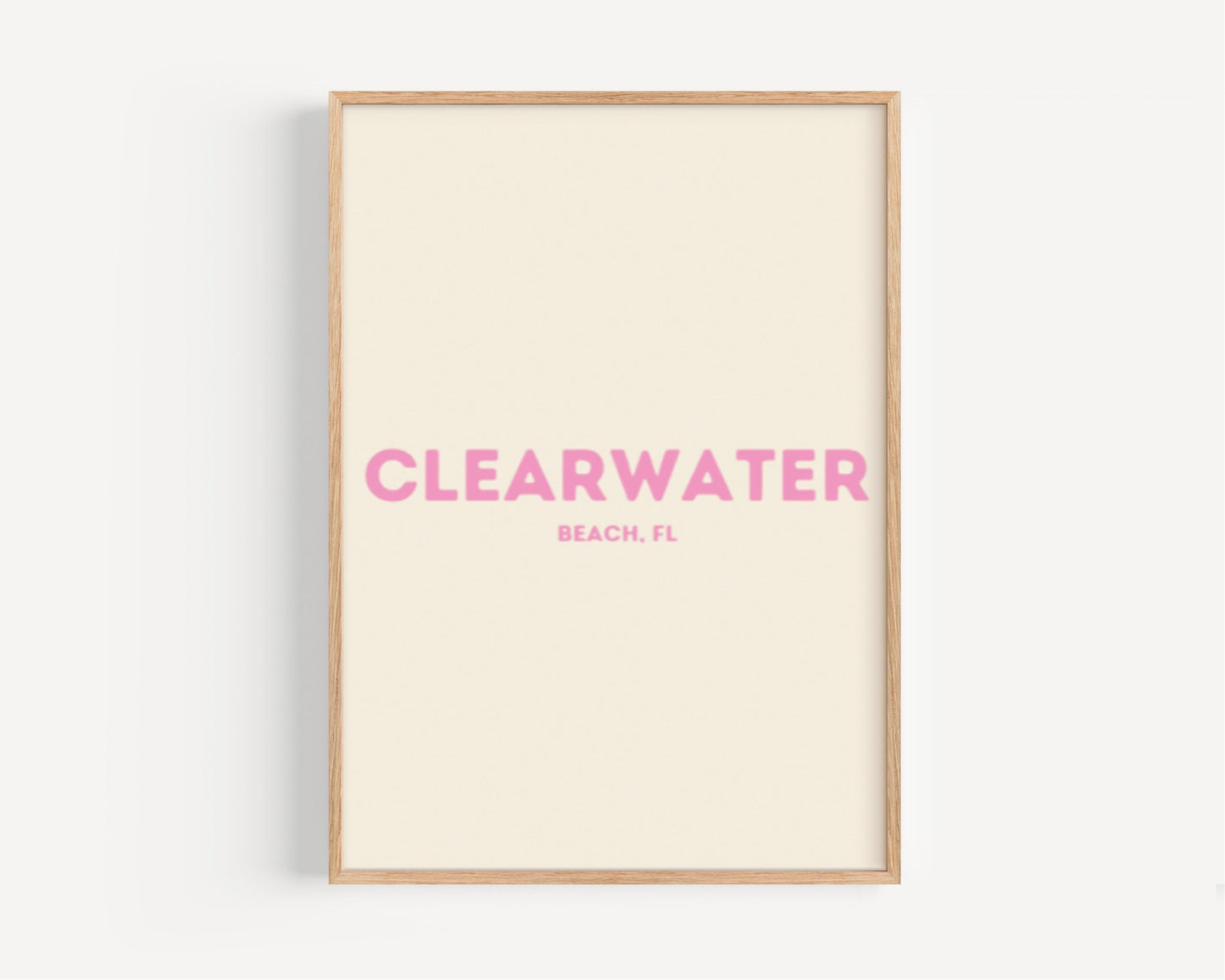 Florida Art Clearwater Beach Print β Coastal Wall Decor, Travel Gift, Florida Home & Dorm Room Artwork