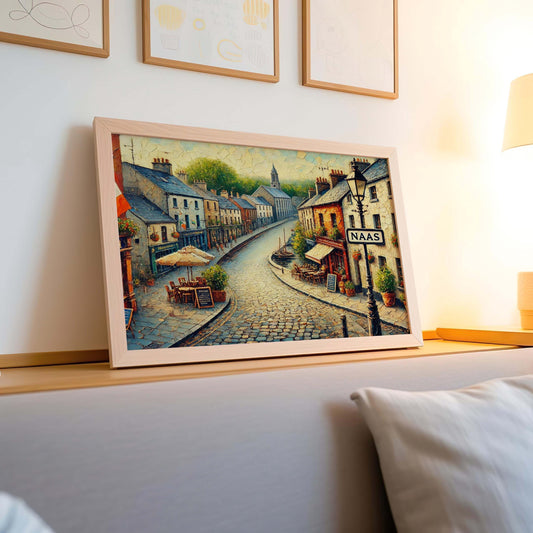 Naas Art Print – Ireland City Wall Art, Travel Poster, Housewarming Gift, European Decor, Naas Map Artwork, Irish Travel Gift