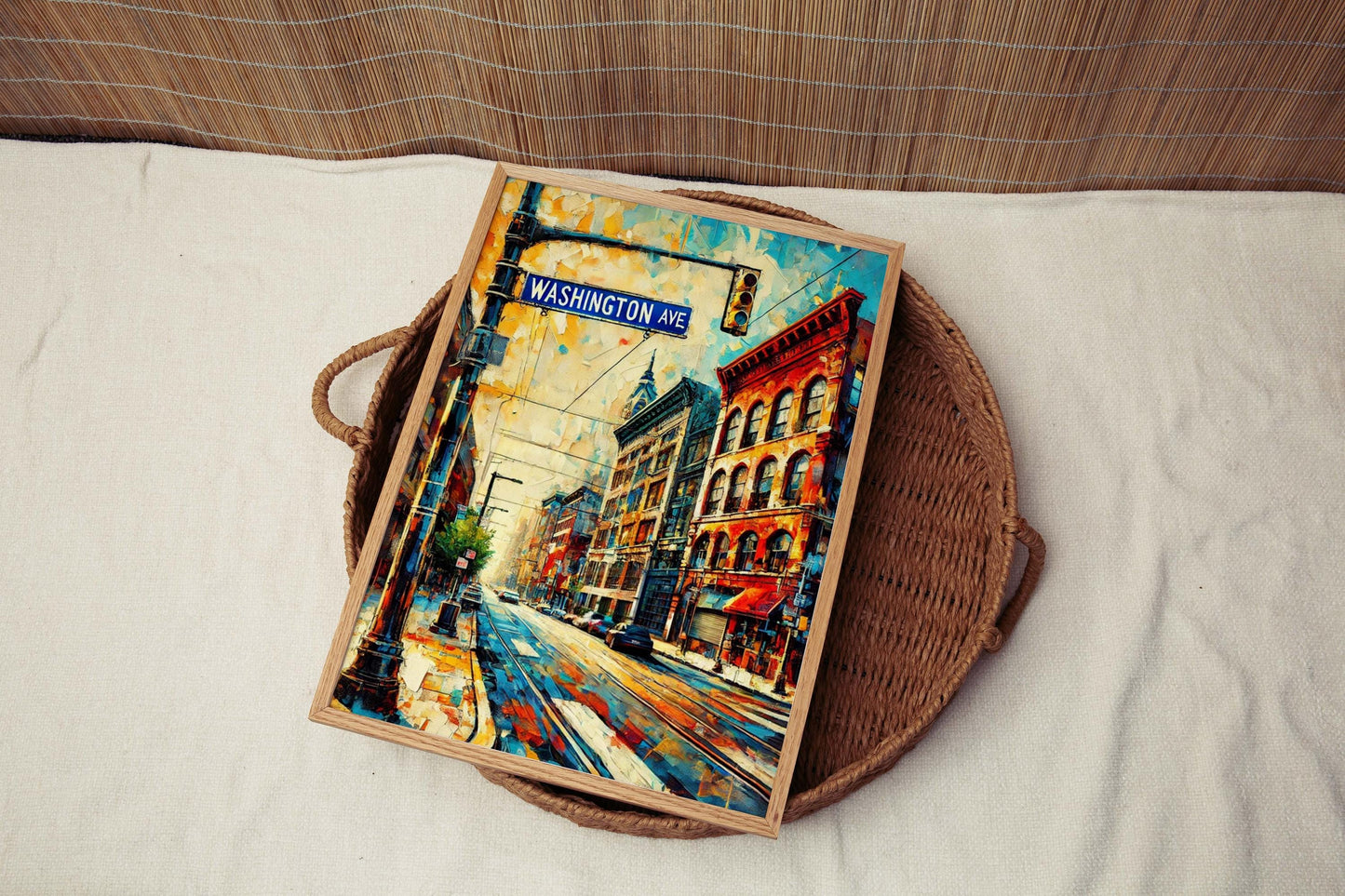 Washington Avenue Wall Art Print - Philly Travel Poster, Philadelphia Gift, PA Artwork, Housewarming Decor, Washington Ave Cityscape