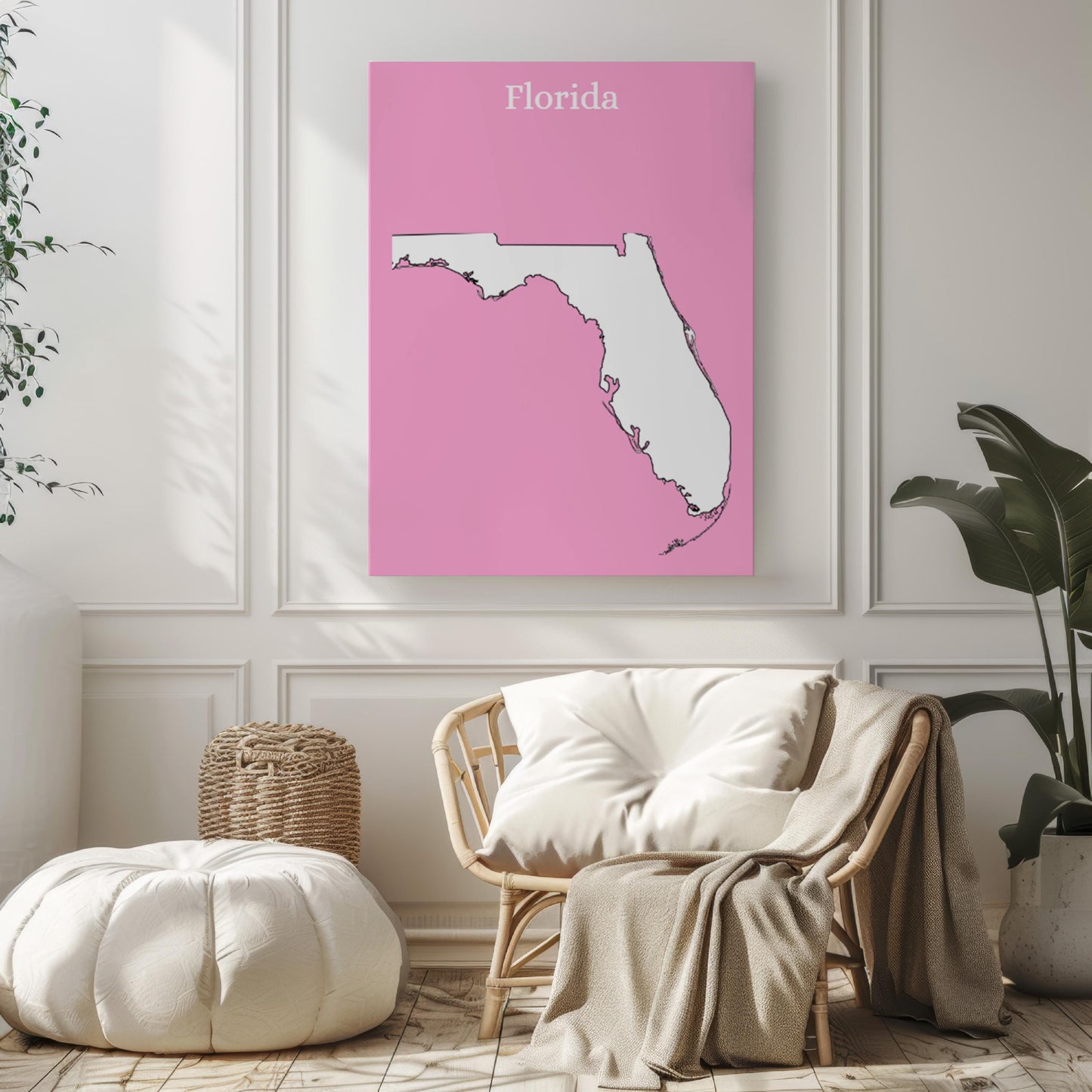 Florida Wall Art Print for College Dorm & Home Decor, Travel-Inspired Wall Artwork, Perfect Housewarming Gift Idea
