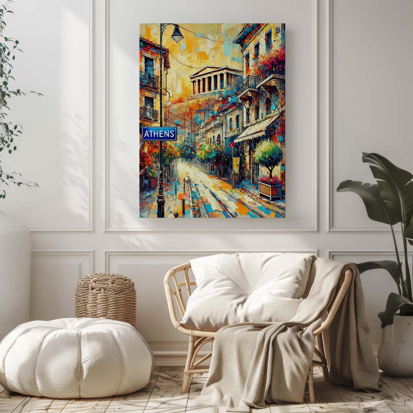 Greece Gift Athens Wall Art Print - Travel Poster of Greece, European Artwork, Housewarming Decor, Athens Travel Print, Unique Europe Gift