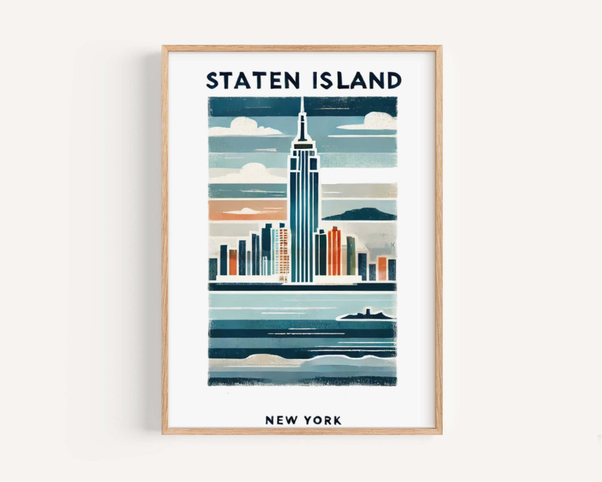 Staten Island Print - New York City, New York, USA