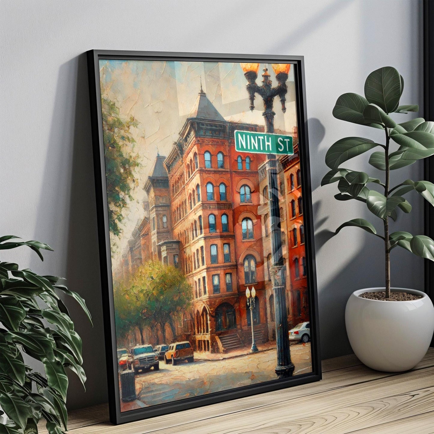 Wilmington Art Ninth St Wall Art Print - Wilmington Travel Poster, Delaware Decor, Housewarming Gift, Unique Wilmington Gift Idea