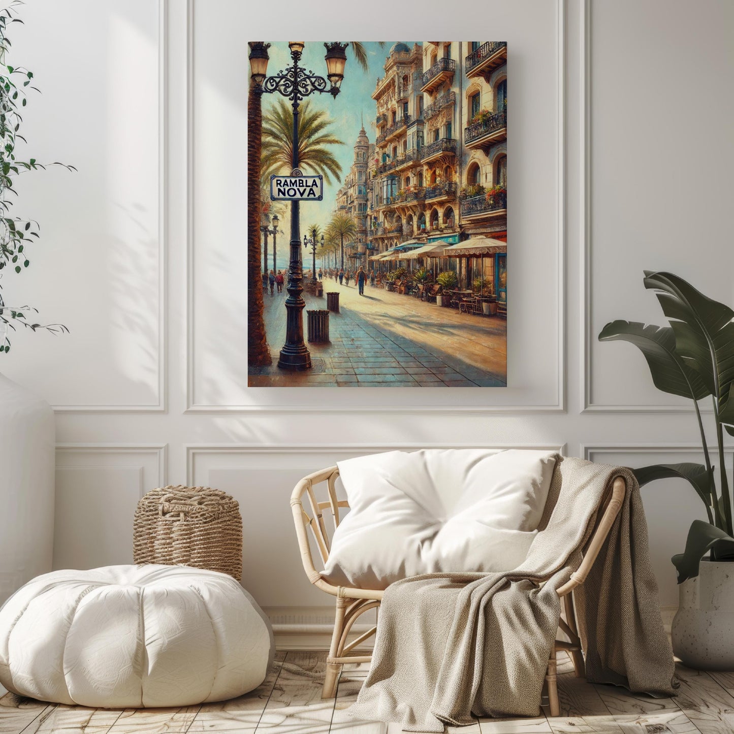 Tarragona Wall Art Rambla Nova Print Travel Poster Spain Decor Tarragona Gift Housewarming Art Travel Print