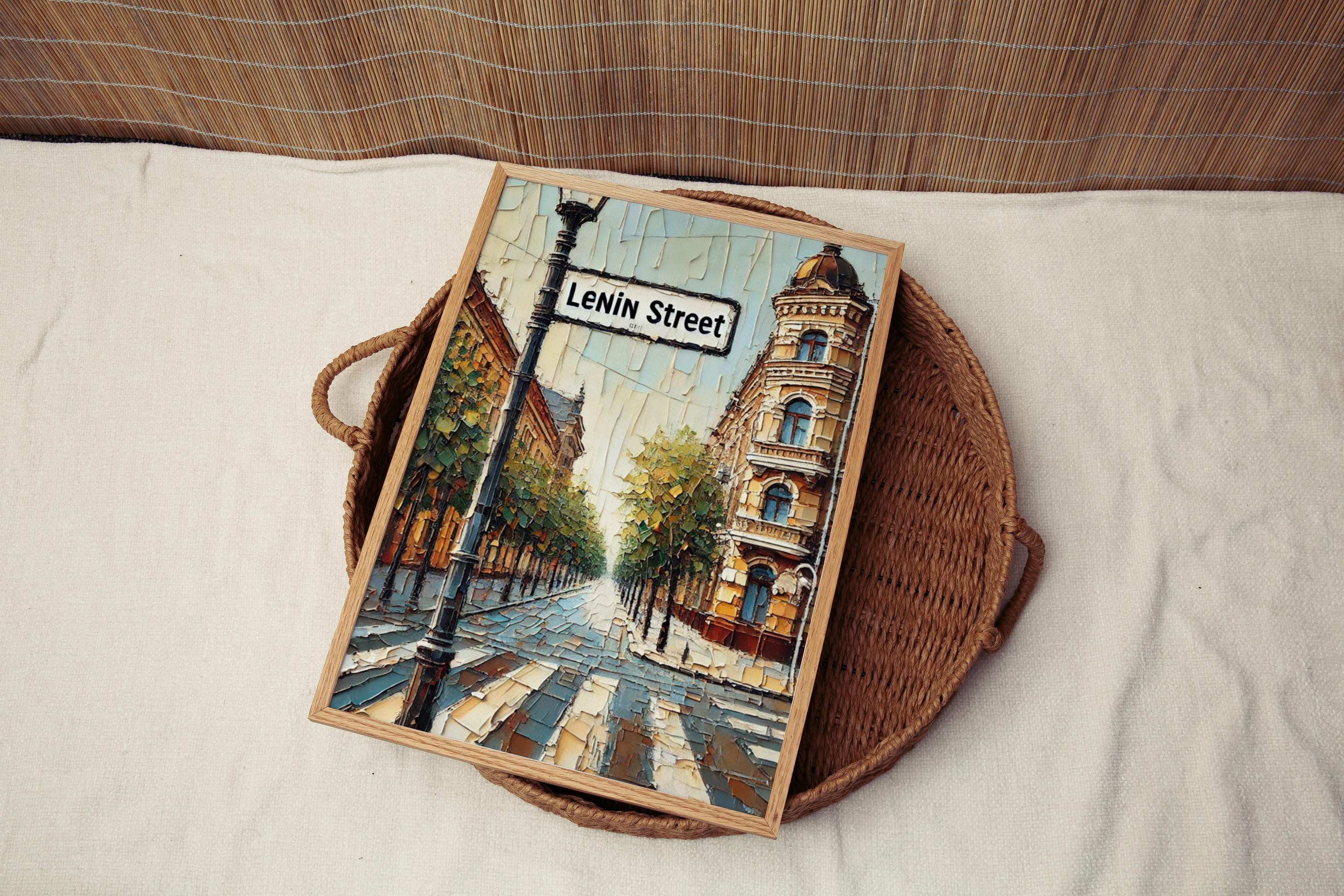 Lenin Street Vintage Print - Tiraspol, Moldova