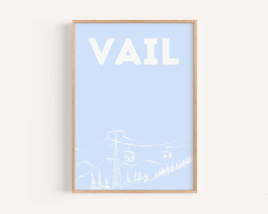 Dorm Vail Ski Lift Art