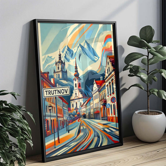 Trutnov Print: Czech Republic Wall Art Travel Poster, LeTrutnovfka City Gift & Housewarming Decor
