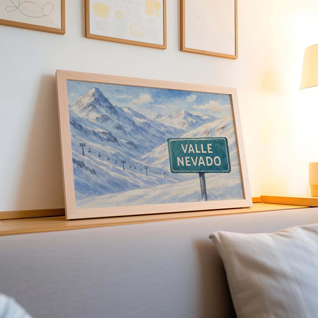 Valle Nevado Print - Santiago, Chile