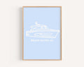 Beach Haven Minimalist Home Office Art Print