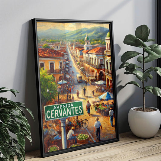 Tegucigalpa Avenida Cervantes Wall Art