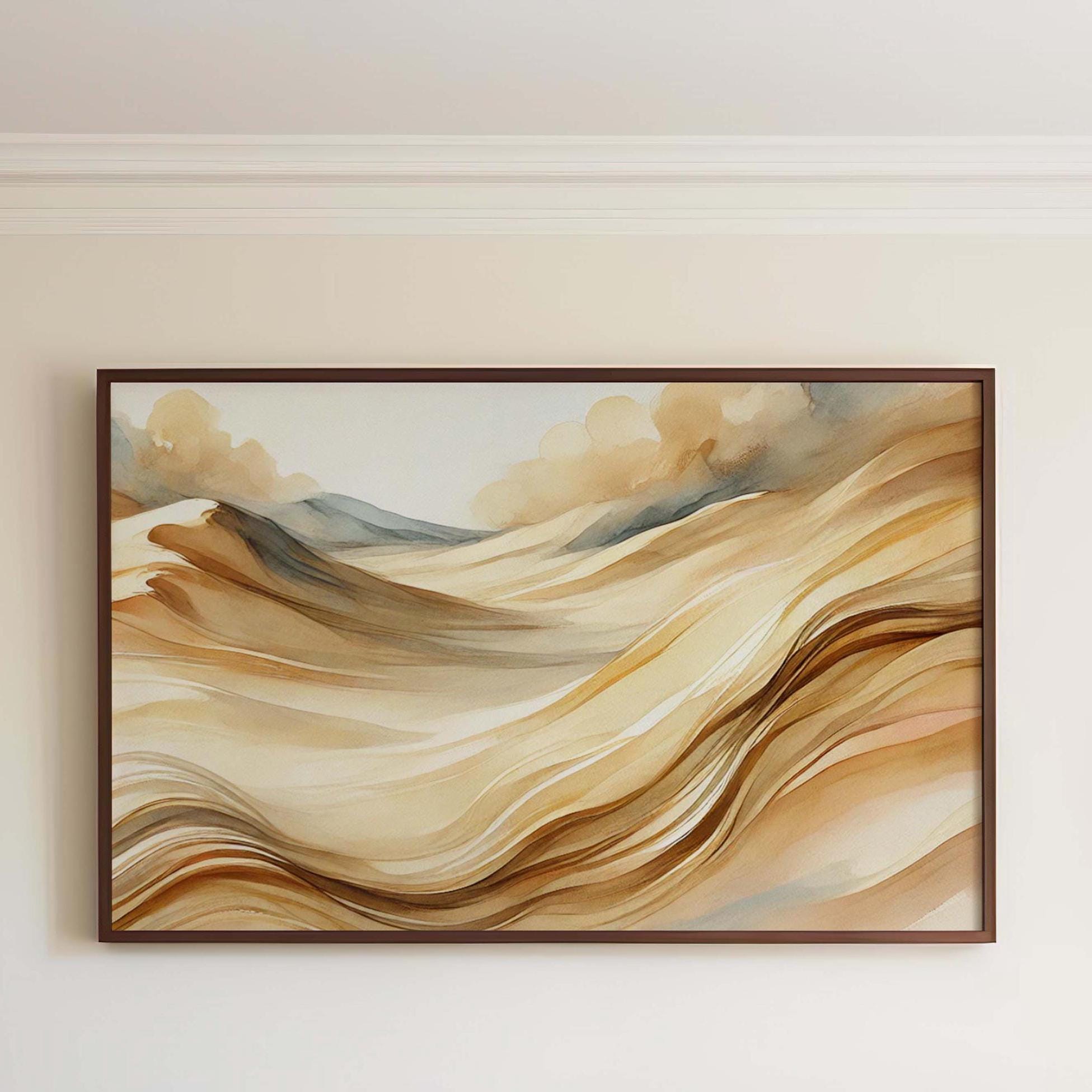 Desert Sand Dunes Wall Art Minimalist