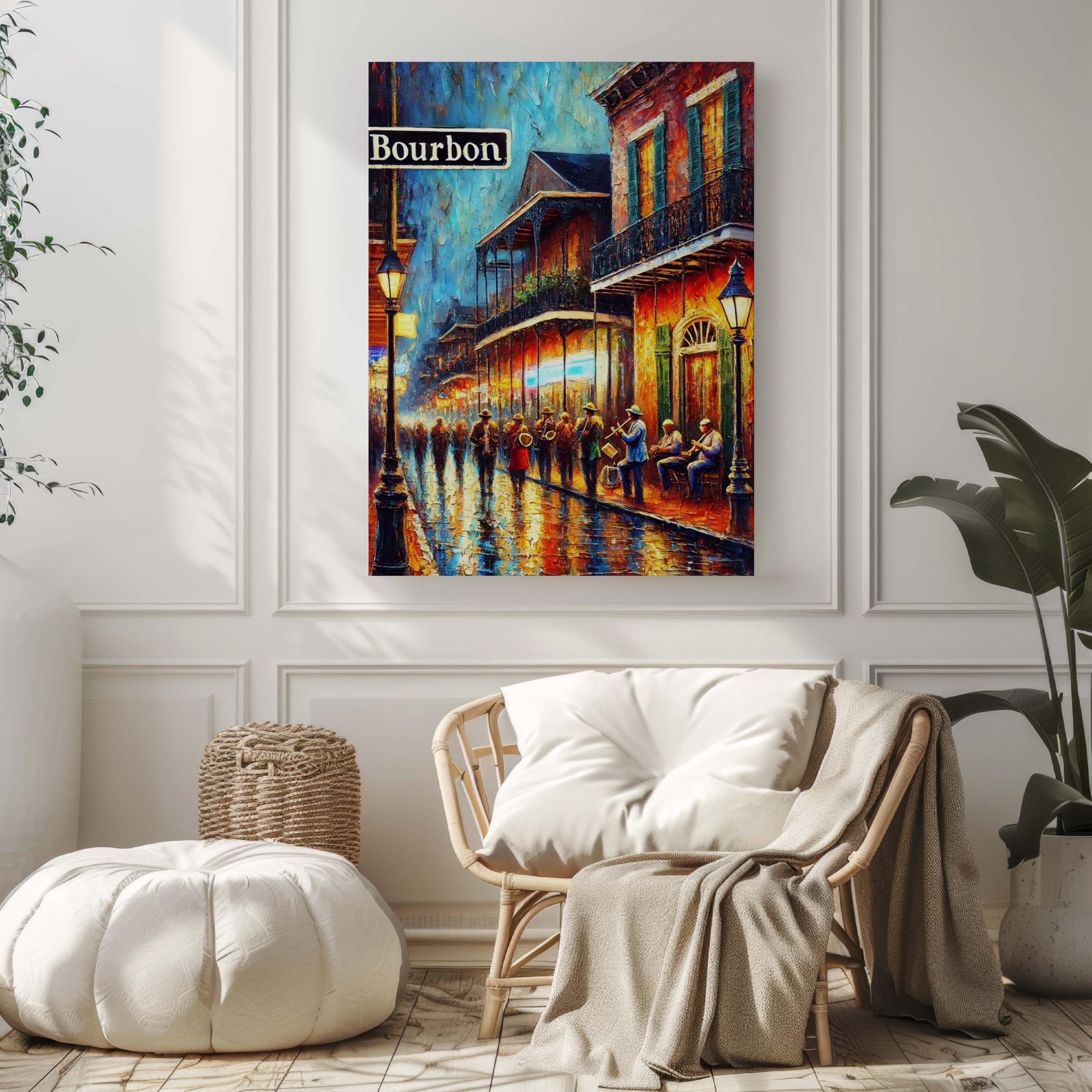 Bourbon Street Wall Art - New Orleans, Louisiana, USA