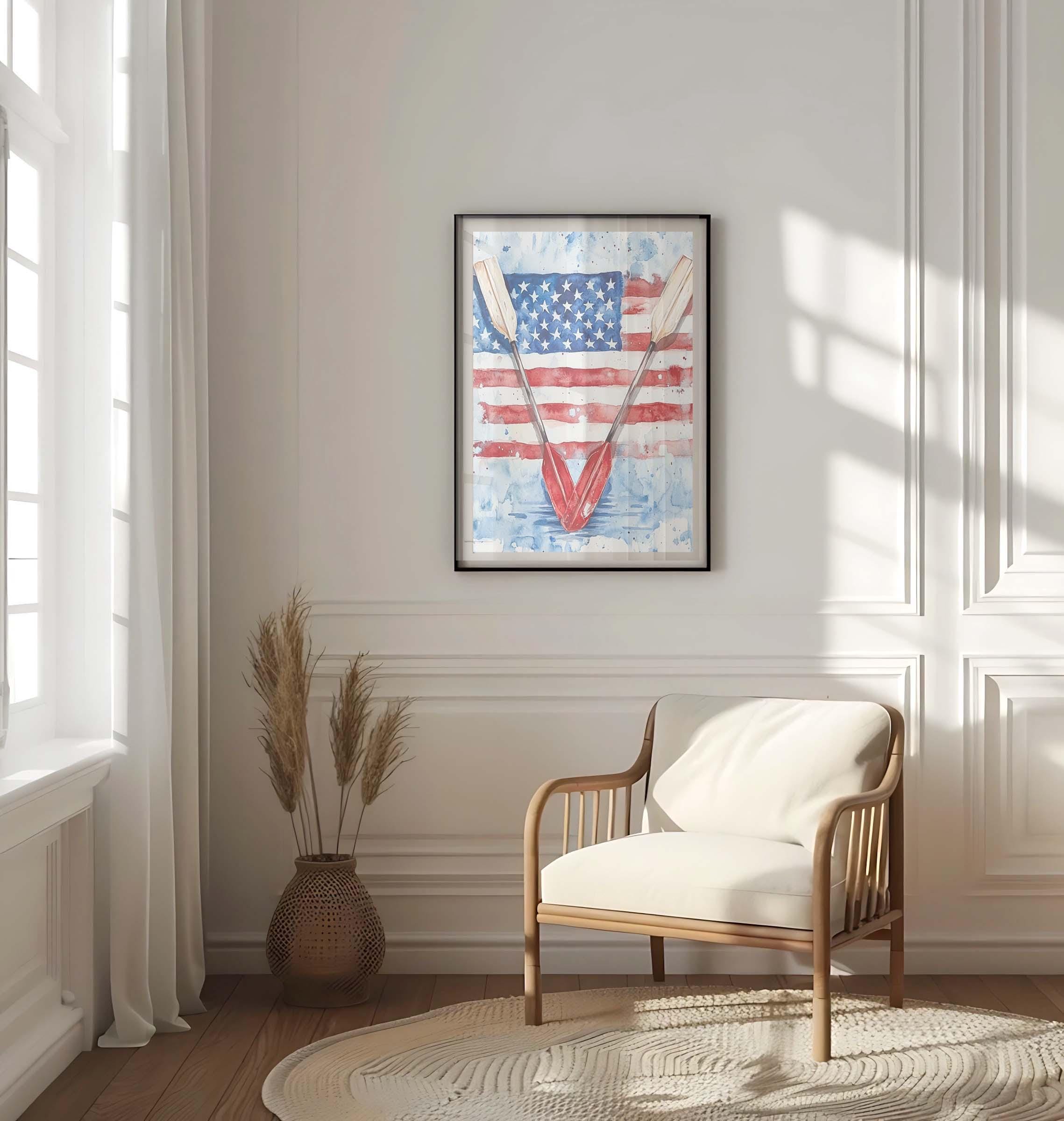 Boat Wall Art Patriotic - United States