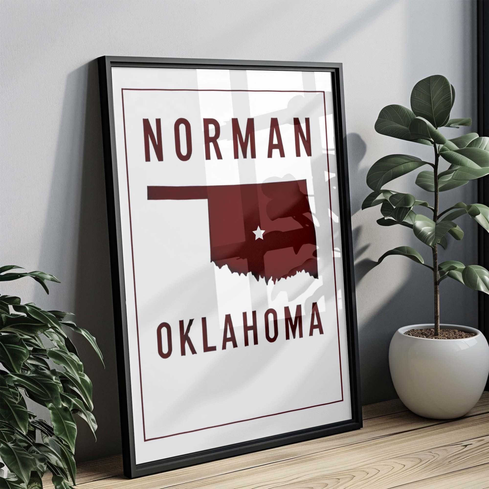 Norman Print - Norman, Oklahoma, USA