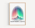 Northern Lights Print Decor - North Pole
