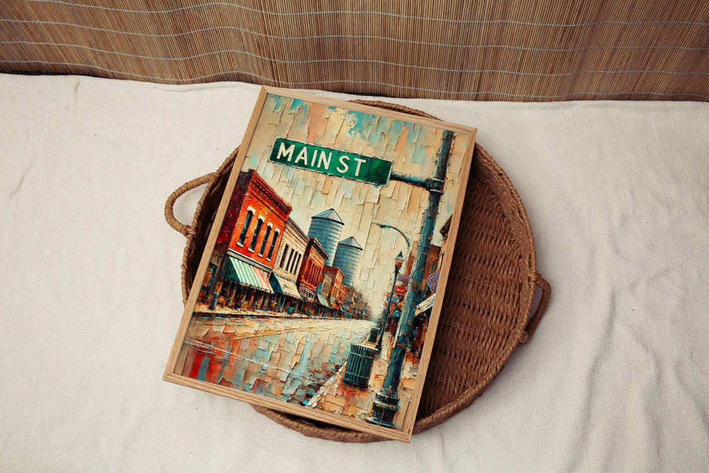 Main Street Wall Art - Wichita, Kansas, USA