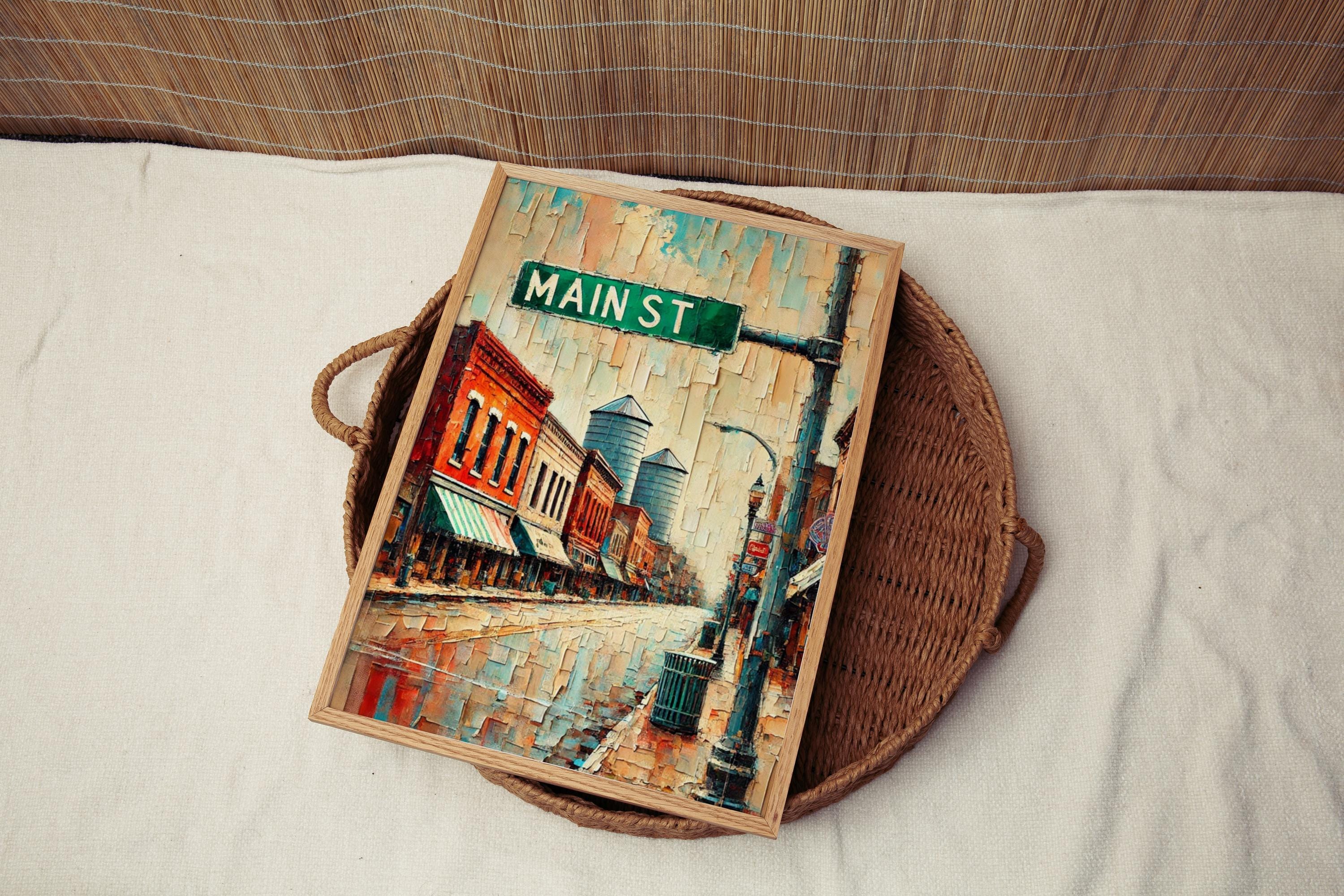 Main Street Wall Art - Wichita, Kansas, USA