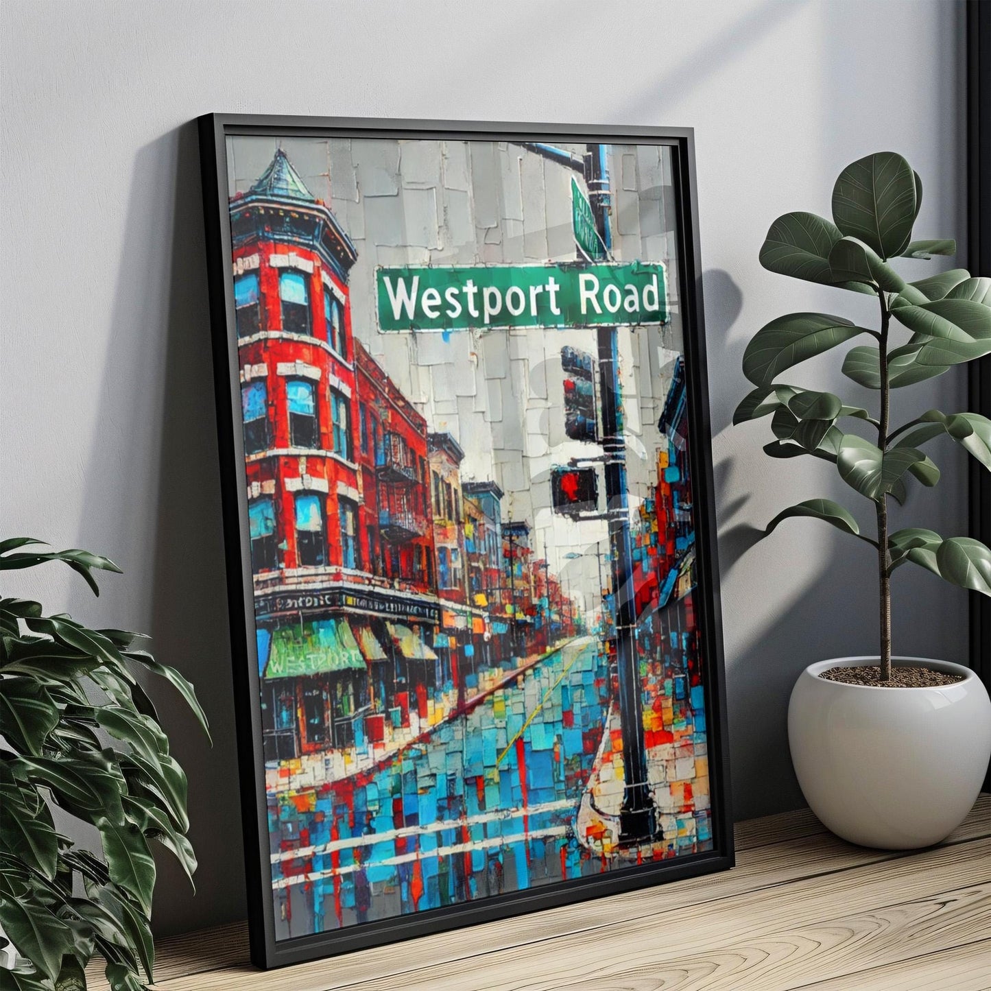 Westport Road Wall Art Kansas City Print, America Art, City Gift, Travel Souvenir, Travel Poster, State Art, Personalized Gift