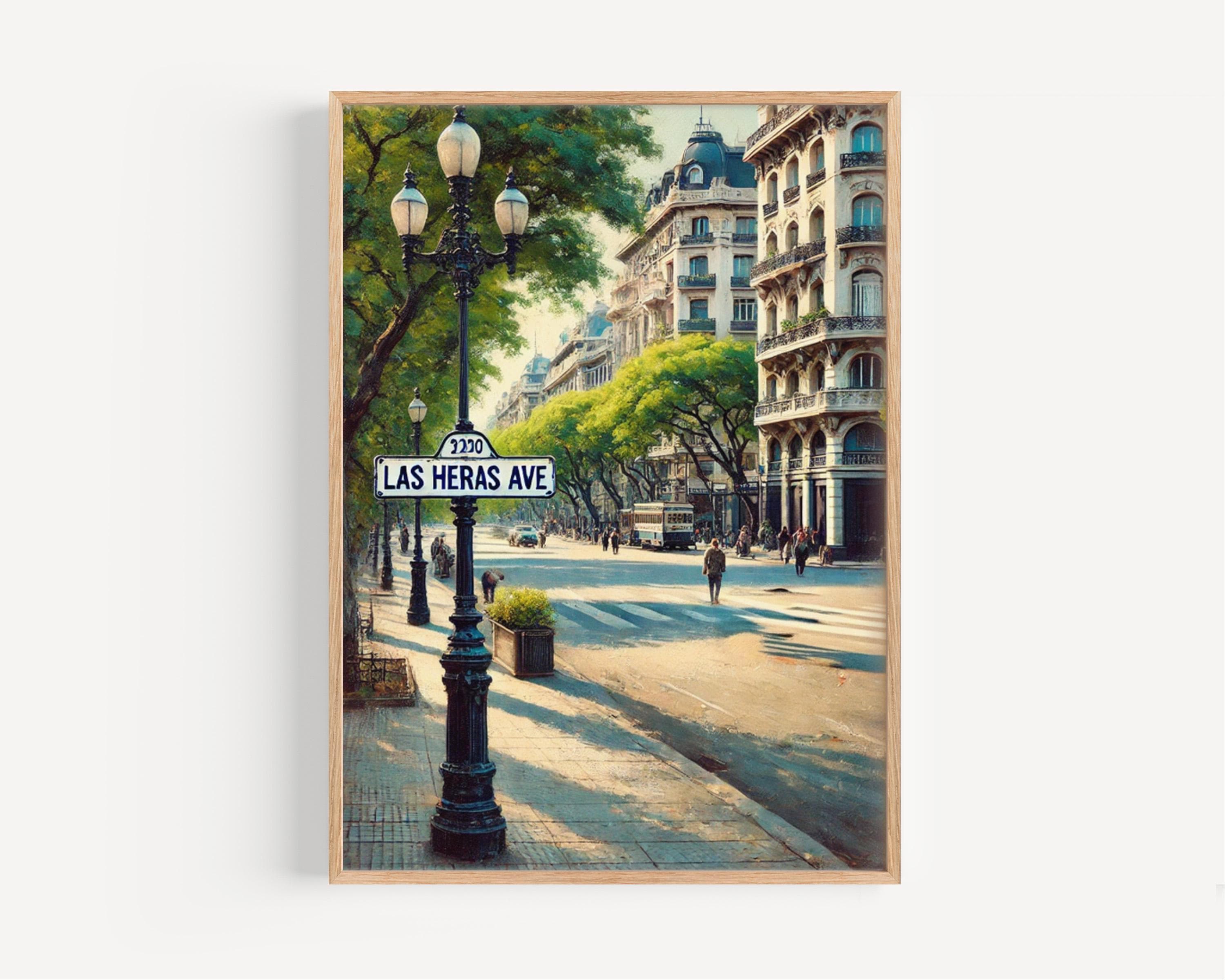 Las Heras Avenue Print - Buenos Aires, Argentina