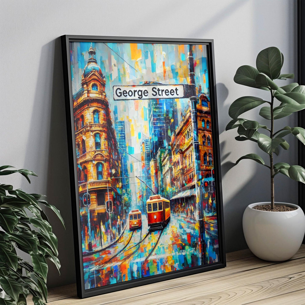 George St Sydney Australia Wall Art Print – George St Sydney Australia, Australia, Oceania