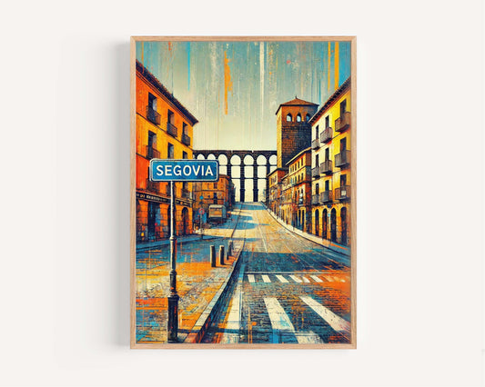 Segovia Art Print - Spain City Wall Art, Travel Poster, European Home Decor, Housewarming Gift, Segovia Travel Print, Spain Artwork