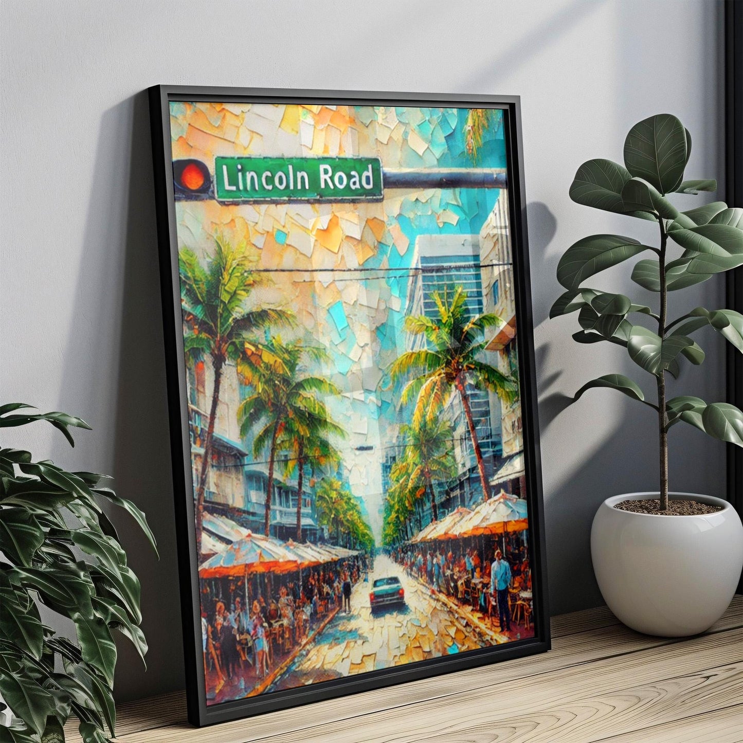 Lincoln Road Miami Beach Print: Tropical Florida Street Art
