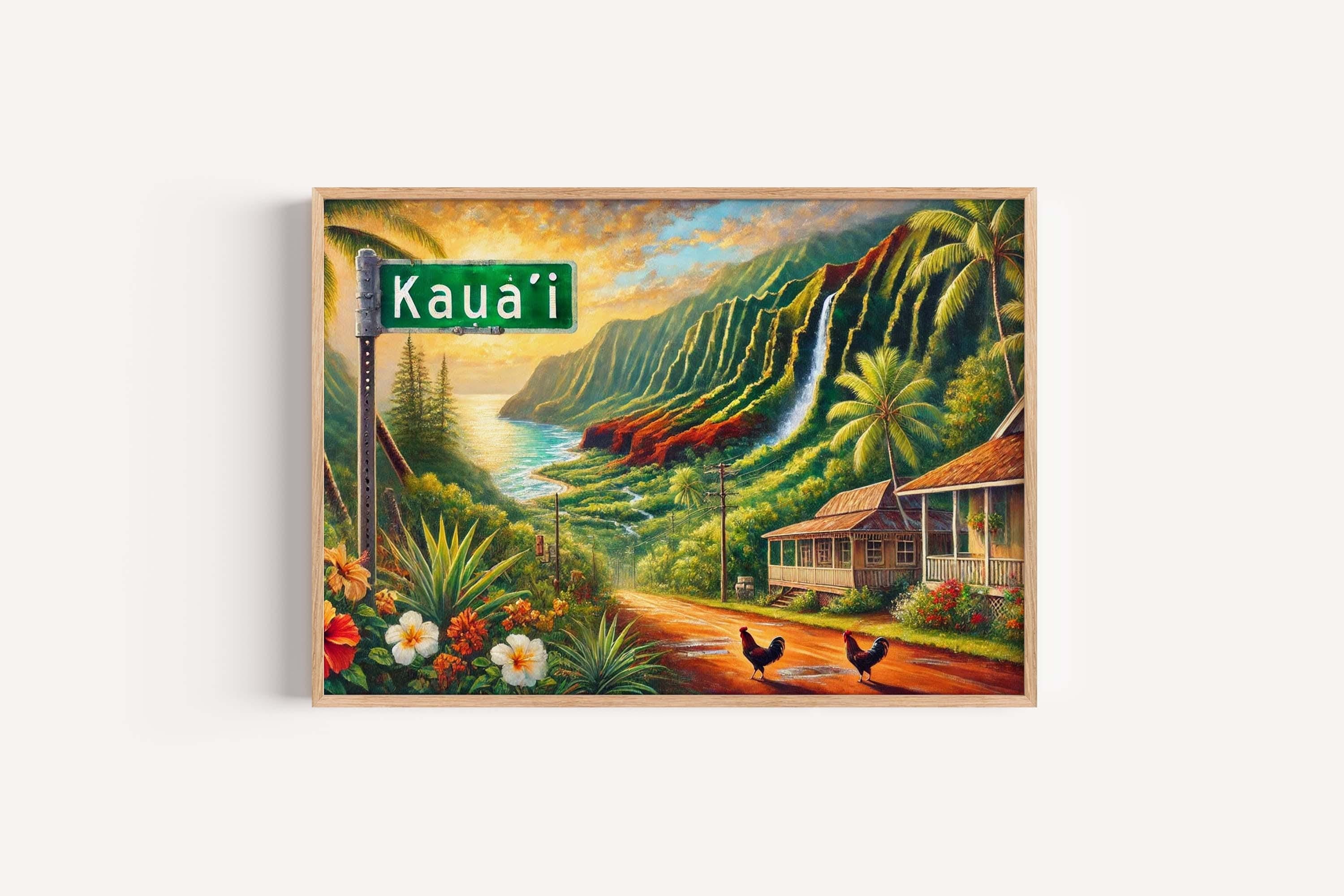 Kauaʻi Landscape Poster - Hawaii, USA