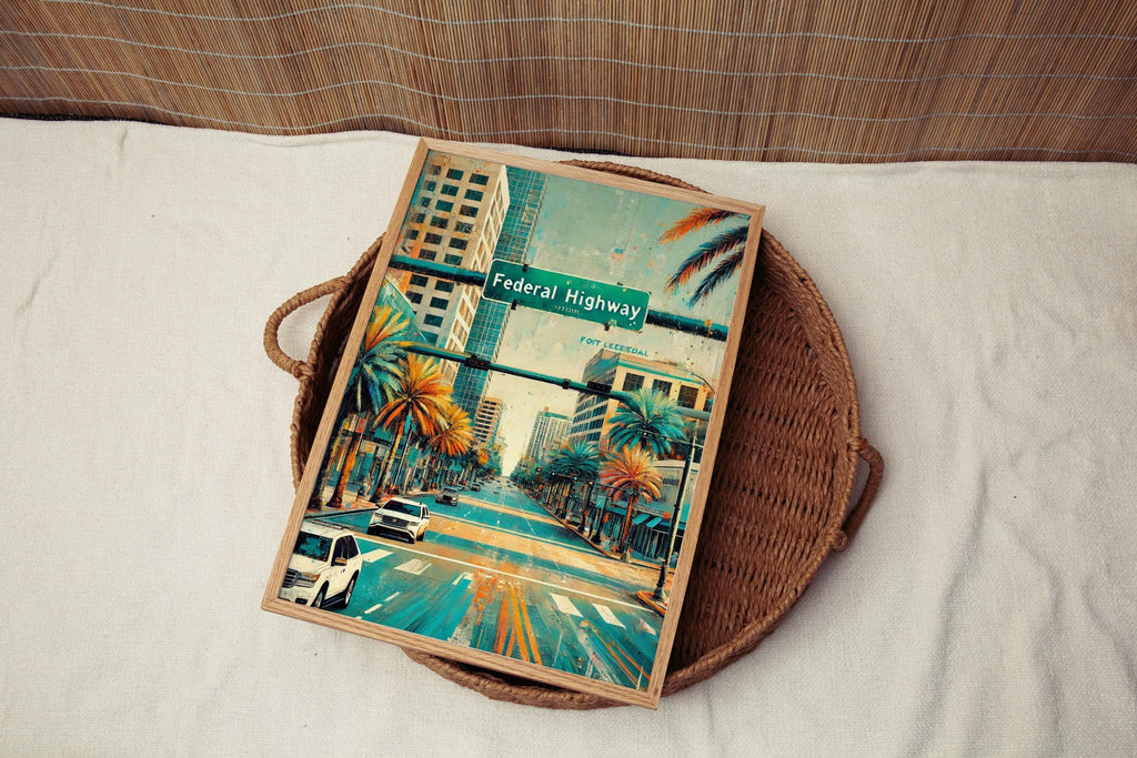 Federal Highway Print - Fort Lauderdale, Florida, USA