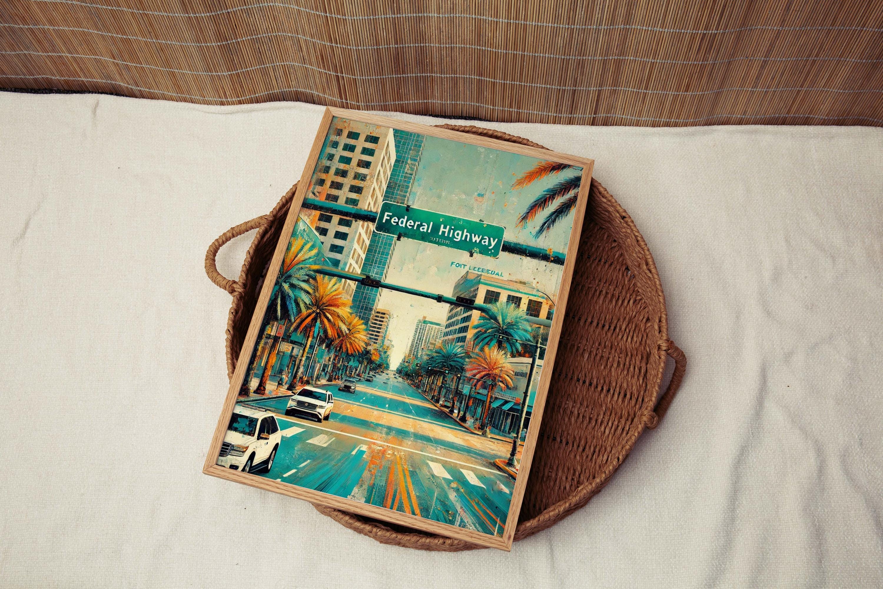 Federal Highway Print - Fort Lauderdale, Florida, USA