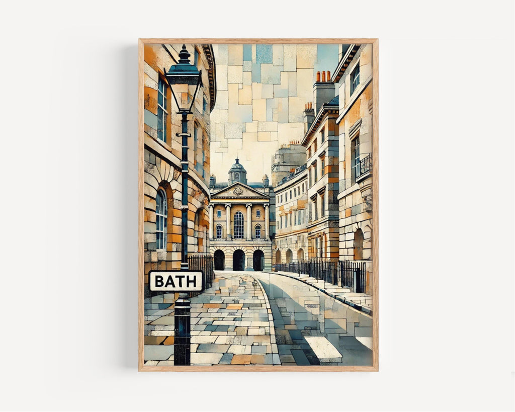 Bath Print Map - Bath, United Kingdom