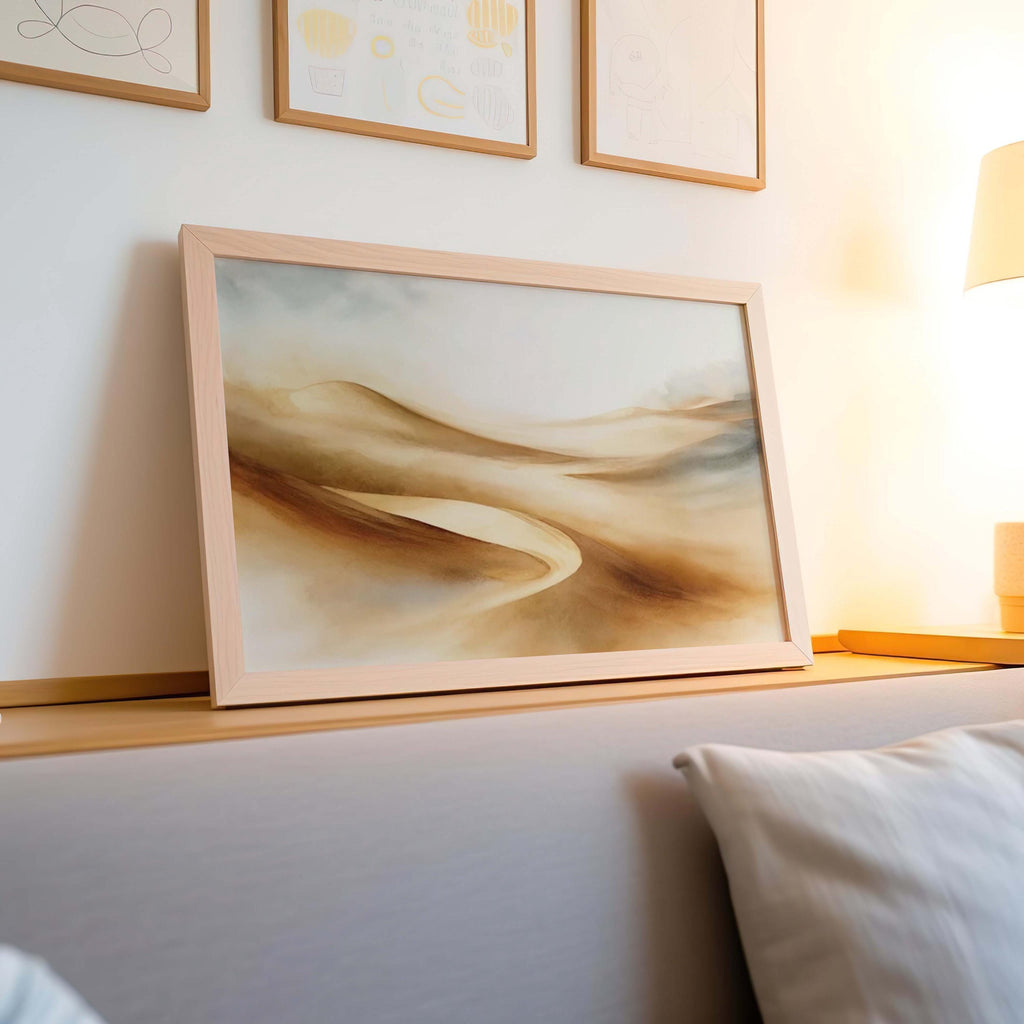 Nature Sand Dunes Minimalist Wall Art