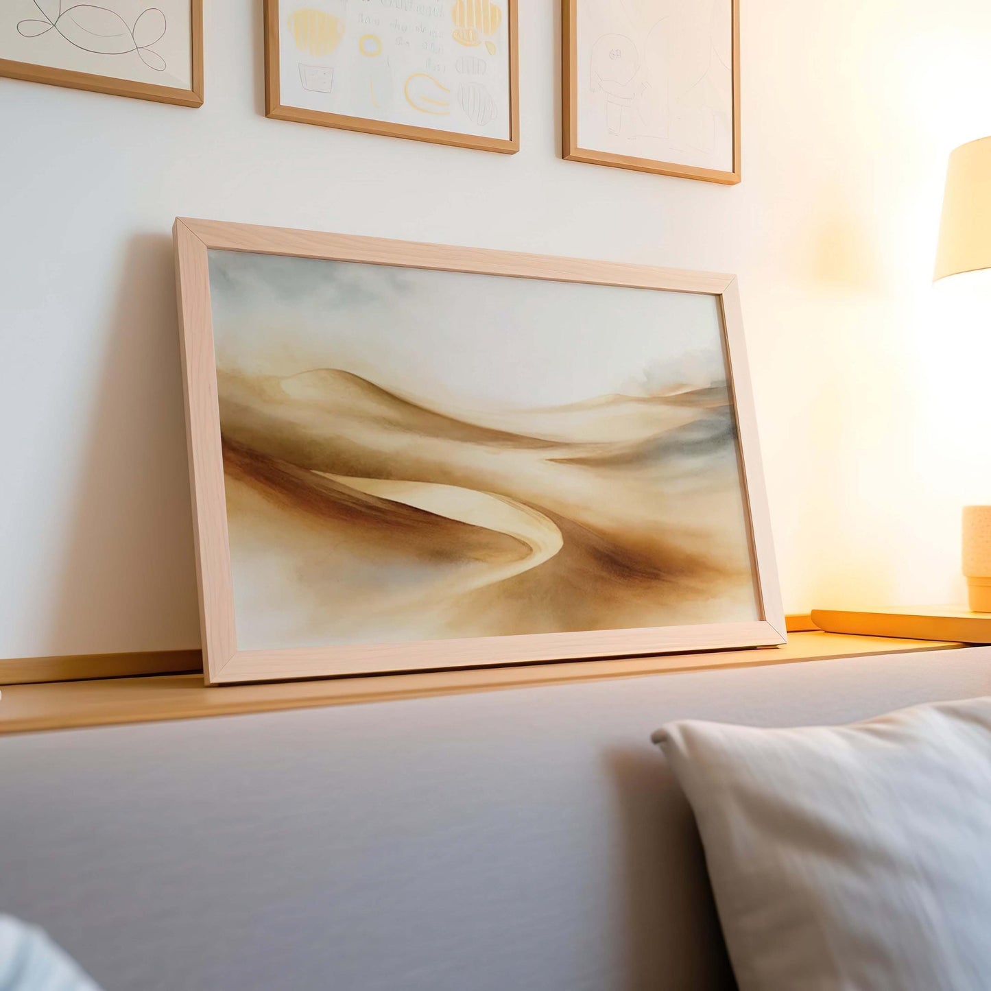 Nature Gift Dunes Wall Art Print - Sand Desert Home Decor, Housewarming & New Home Family Art, Minimalist Nature Print