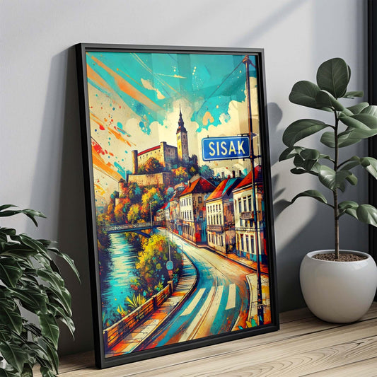 Sisak Art Print - Croatian City Wall Art, Travel Poster & European Home Decor, Perfect Housewarming Gift