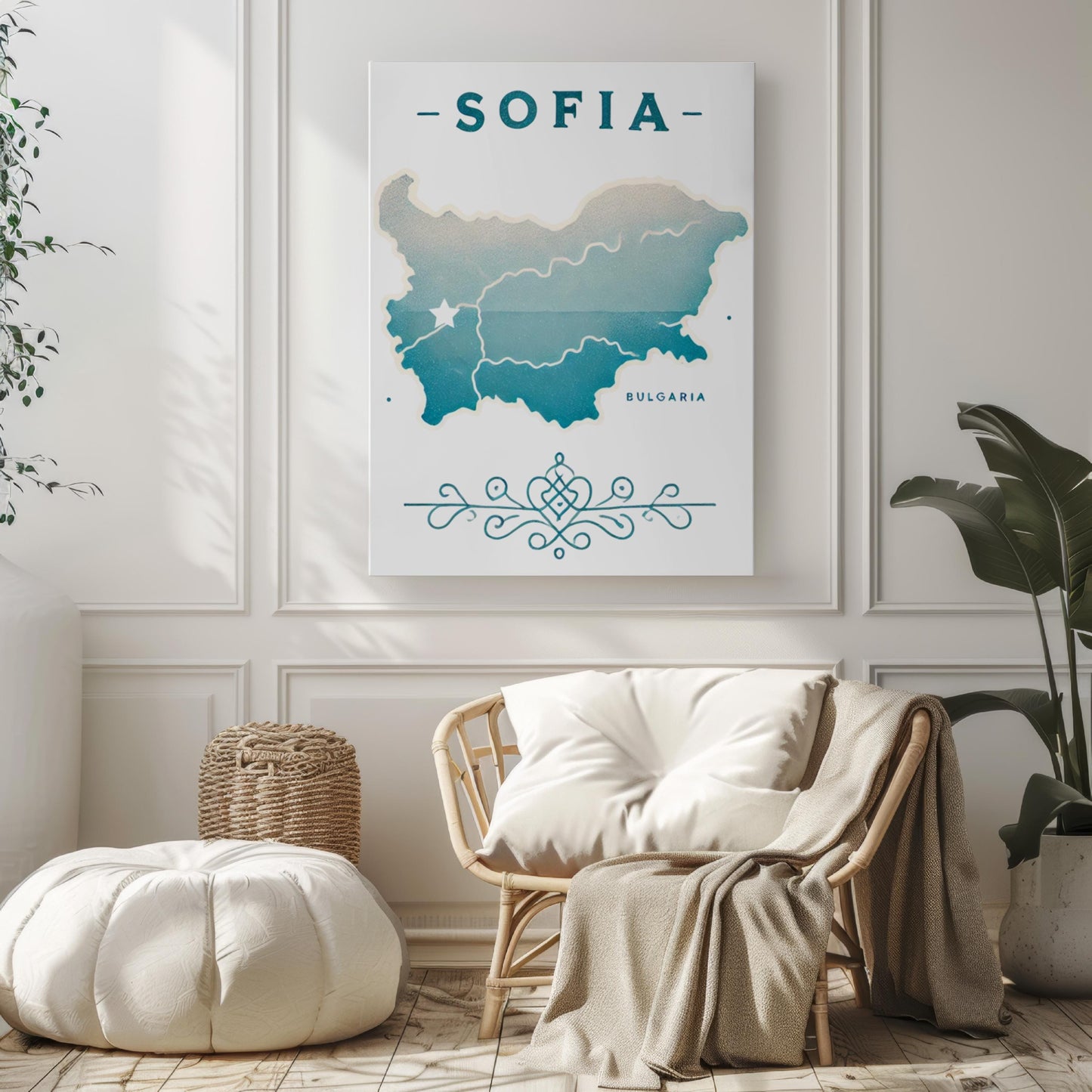 Bulgaria Sofia Wall Art Print – Travel Decor, Bulgaria Gift, Housewarming & Home Artwork, Unique Bulgarian Travel Poster