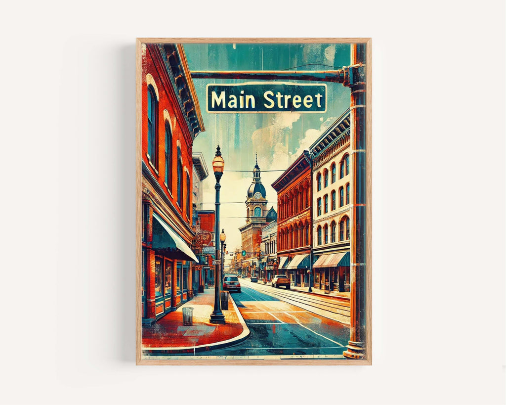 Main St Print - Lancaster, Pennsylvania, USA