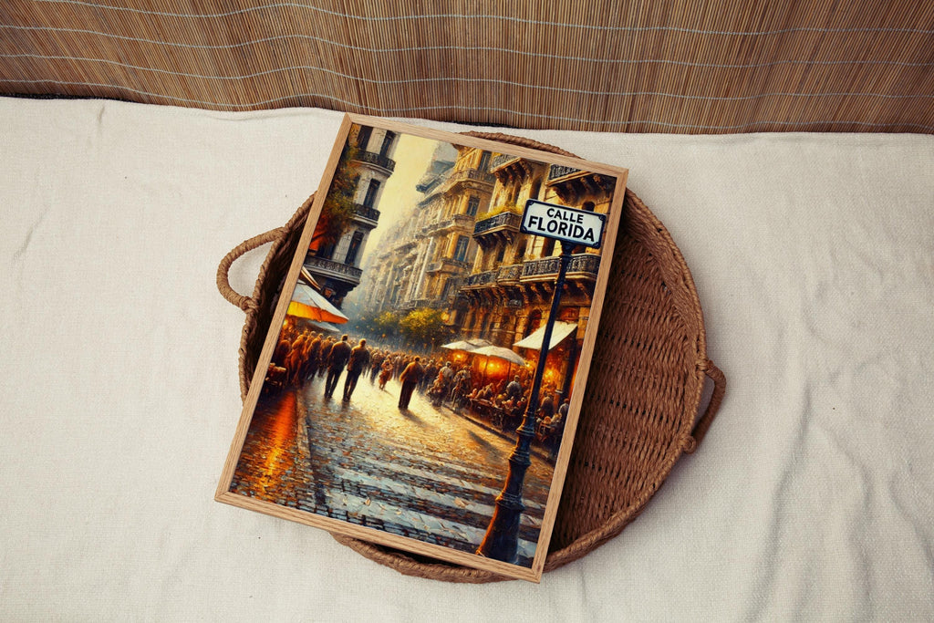 Buenos Aires Calle Florida Wall Art Print, Travel Poster, Argentina Gift, Buenos Aires Decor, Housewarming, South America Travel Art