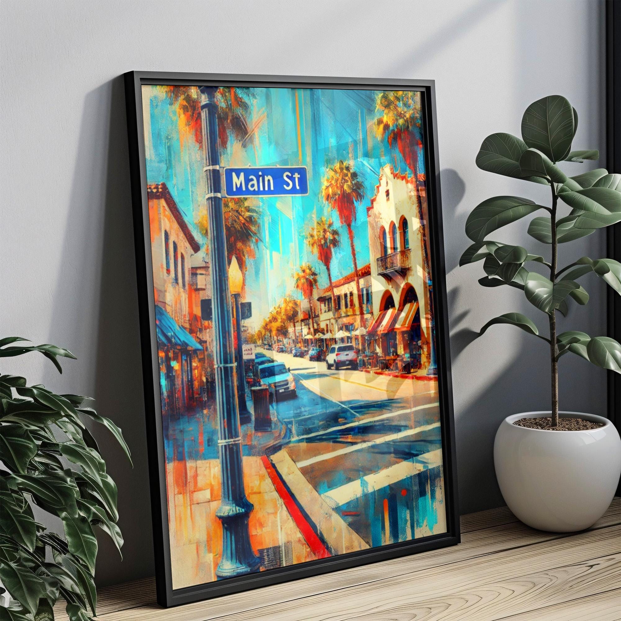 Los Angeles Main St Print - Los Angeles, California, USA