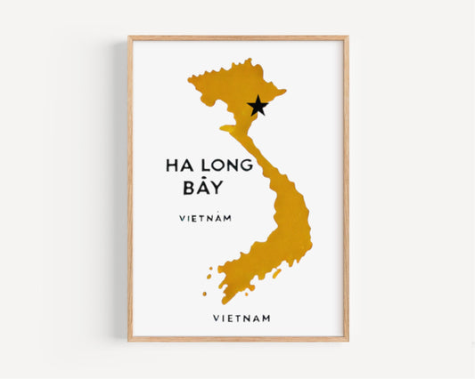 Ha Long Bay Wall Art Print – Vietnam Travel Decor, Housewarming Gift, Scenic Ha Long Bay Artwork for Home